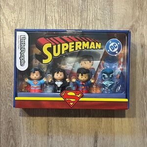 Superman Little People Collector Set - Blue, Red, Black